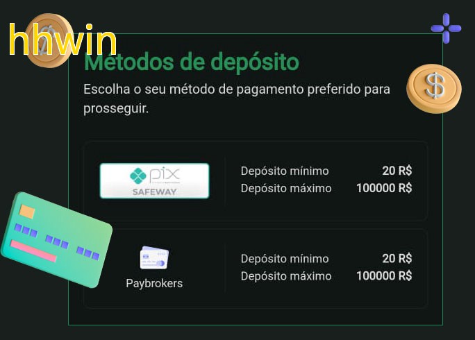 O cassino hhwinbet oferece uma grande variedade de métodos de pagamento